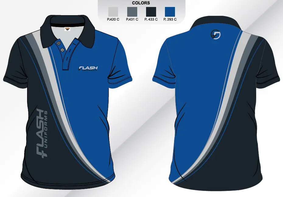 Custom Sublimated Polo Shirt SP07 Metro Workwear.